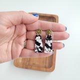 Mia Mini Earrings - Black & White from Spiffy & Splendid