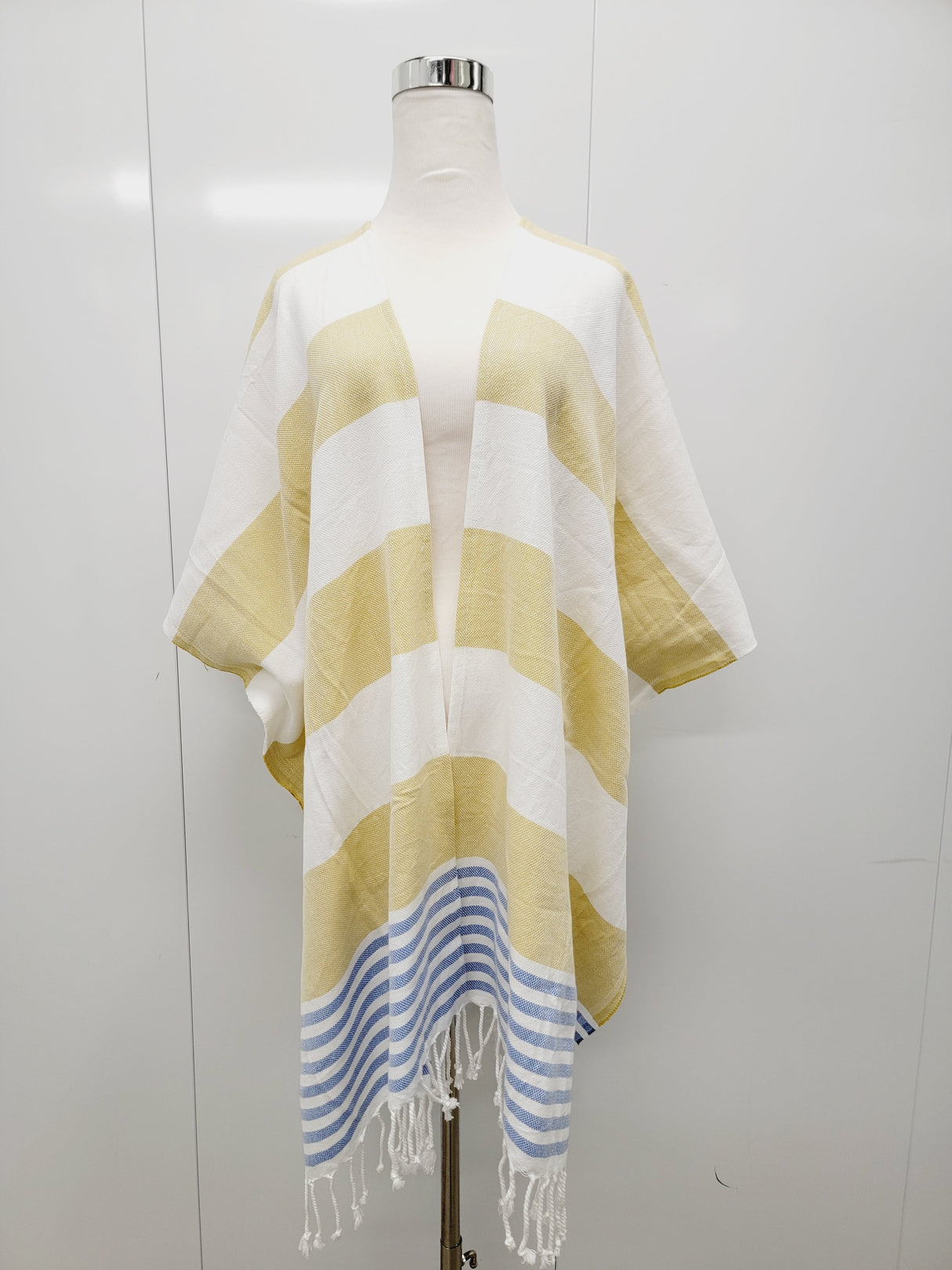 Beach cover up, Beach Dress open front - Mustard