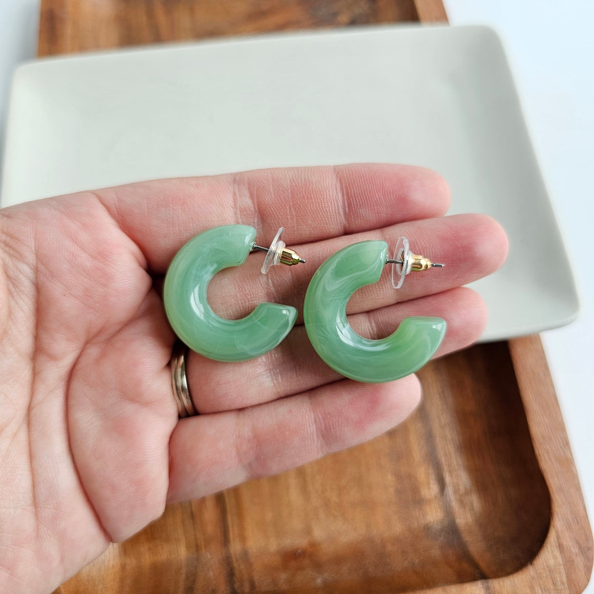 Chloe Hoops - Sage from Spiffy & Splendid