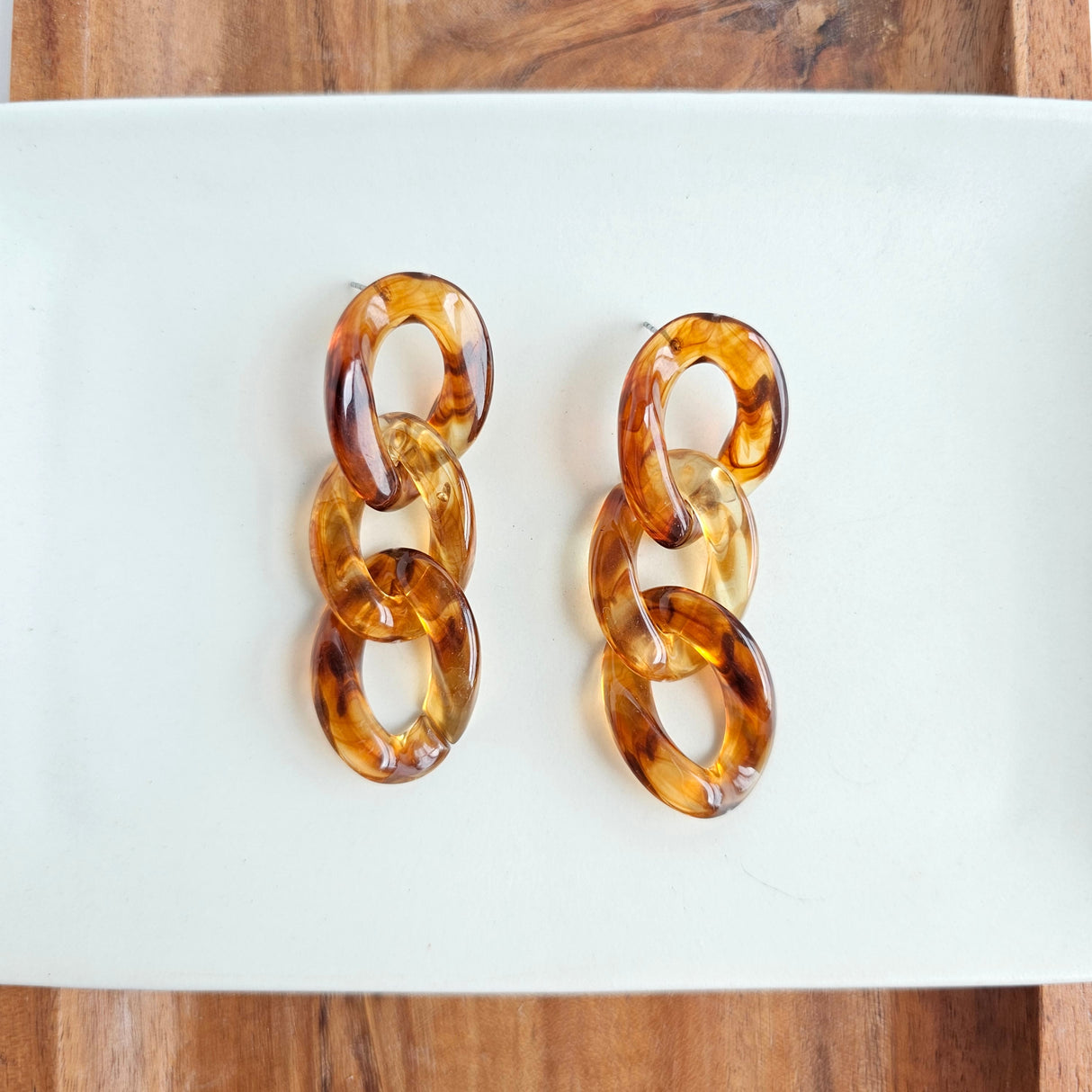 Brooklyn Earrings - Amber from Spiffy & Splendid