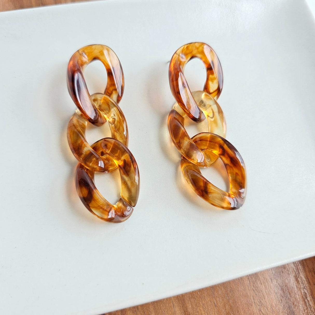 Brooklyn Earrings - Amber from Spiffy & Splendid
