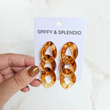Brooklyn Earrings - Amber from Spiffy & Splendid
