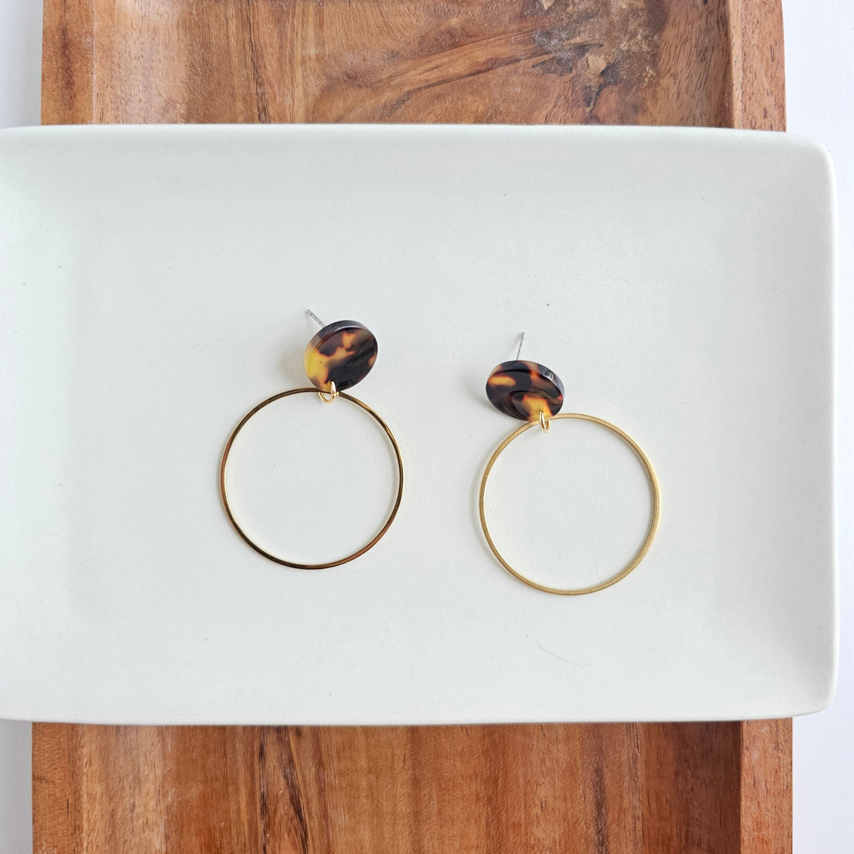 Amelia Earrings - Tortoise from Spiffy & Splendid