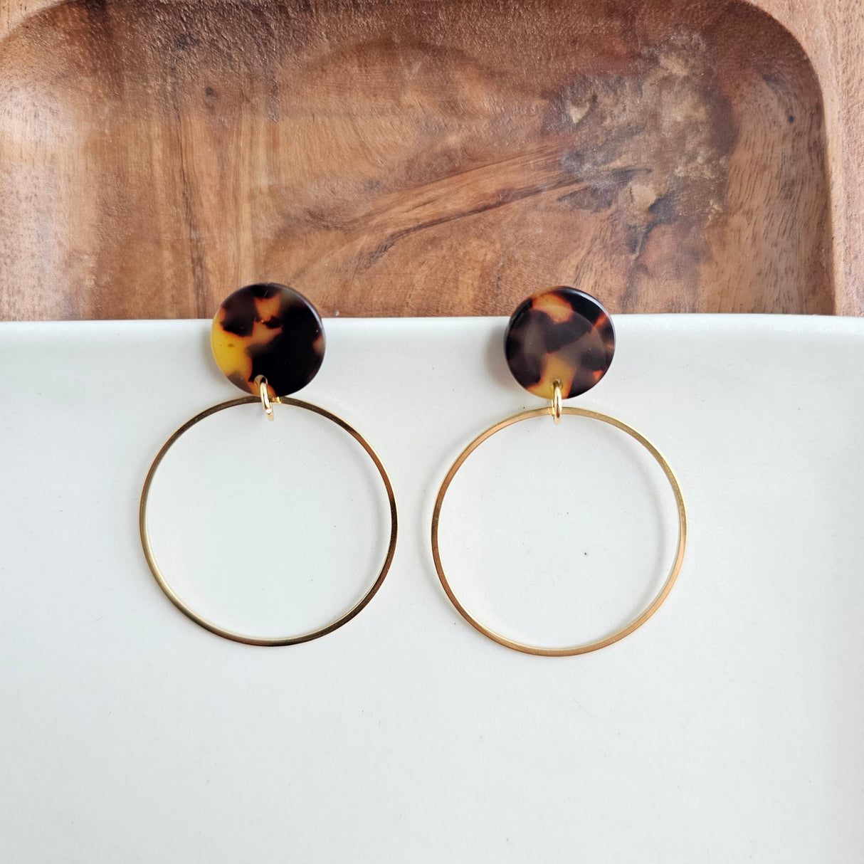Amelia Earrings - Tortoise from Spiffy & Splendid
