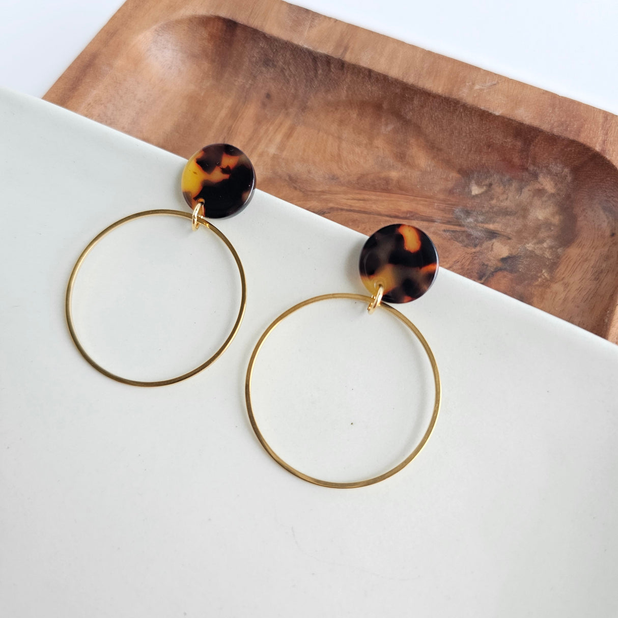 Amelia Earrings - Tortoise from Spiffy & Splendid