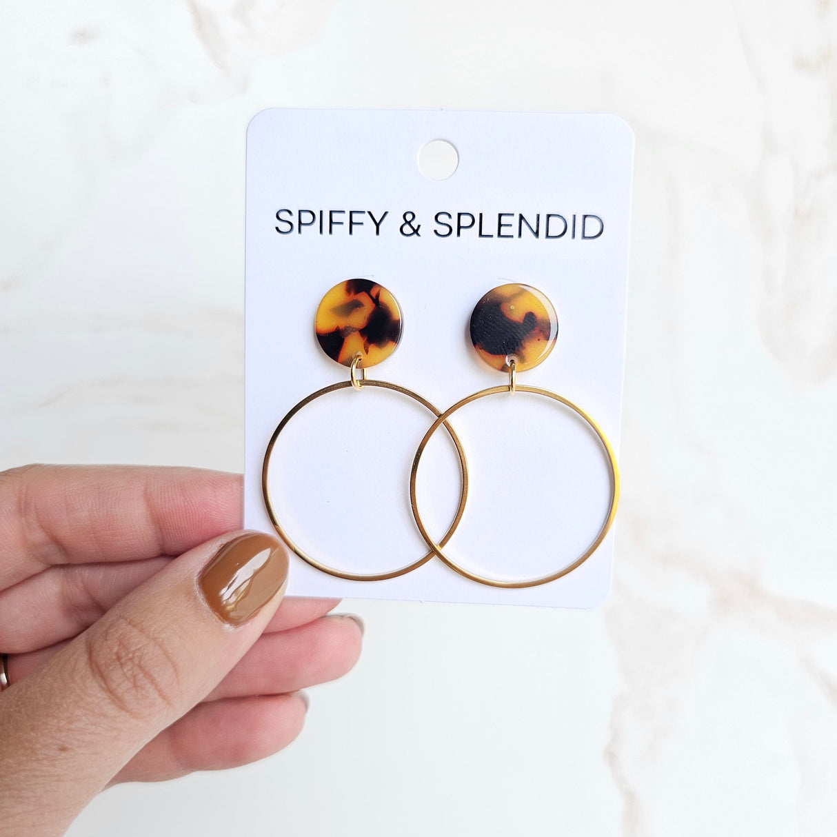 Amelia Earrings - Tortoise from Spiffy & Splendid