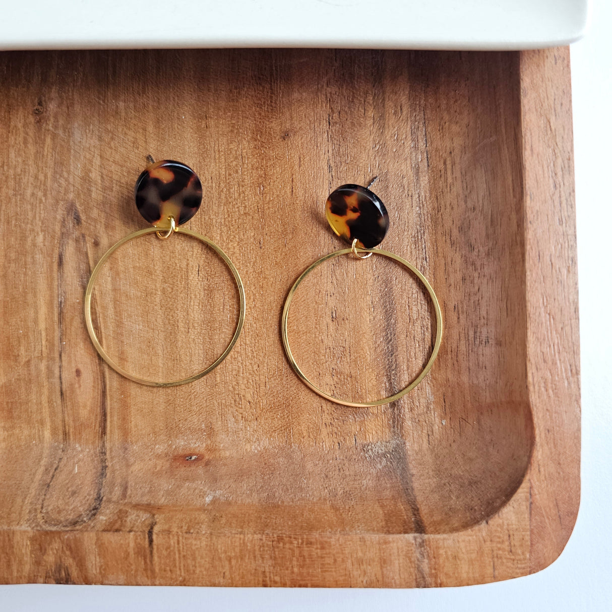 Amelia Earrings - Tortoise from Spiffy & Splendid