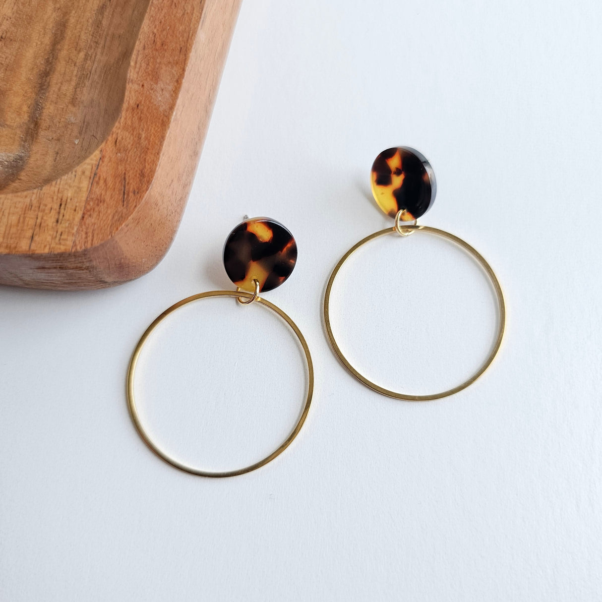 Amelia Earrings - Tortoise from Spiffy & Splendid