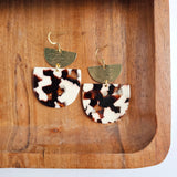 Harper Earrings - Cowhide from Spiffy & Splendid