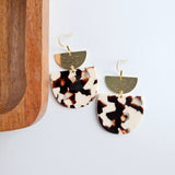 Harper Earrings - Cowhide from Spiffy & Splendid