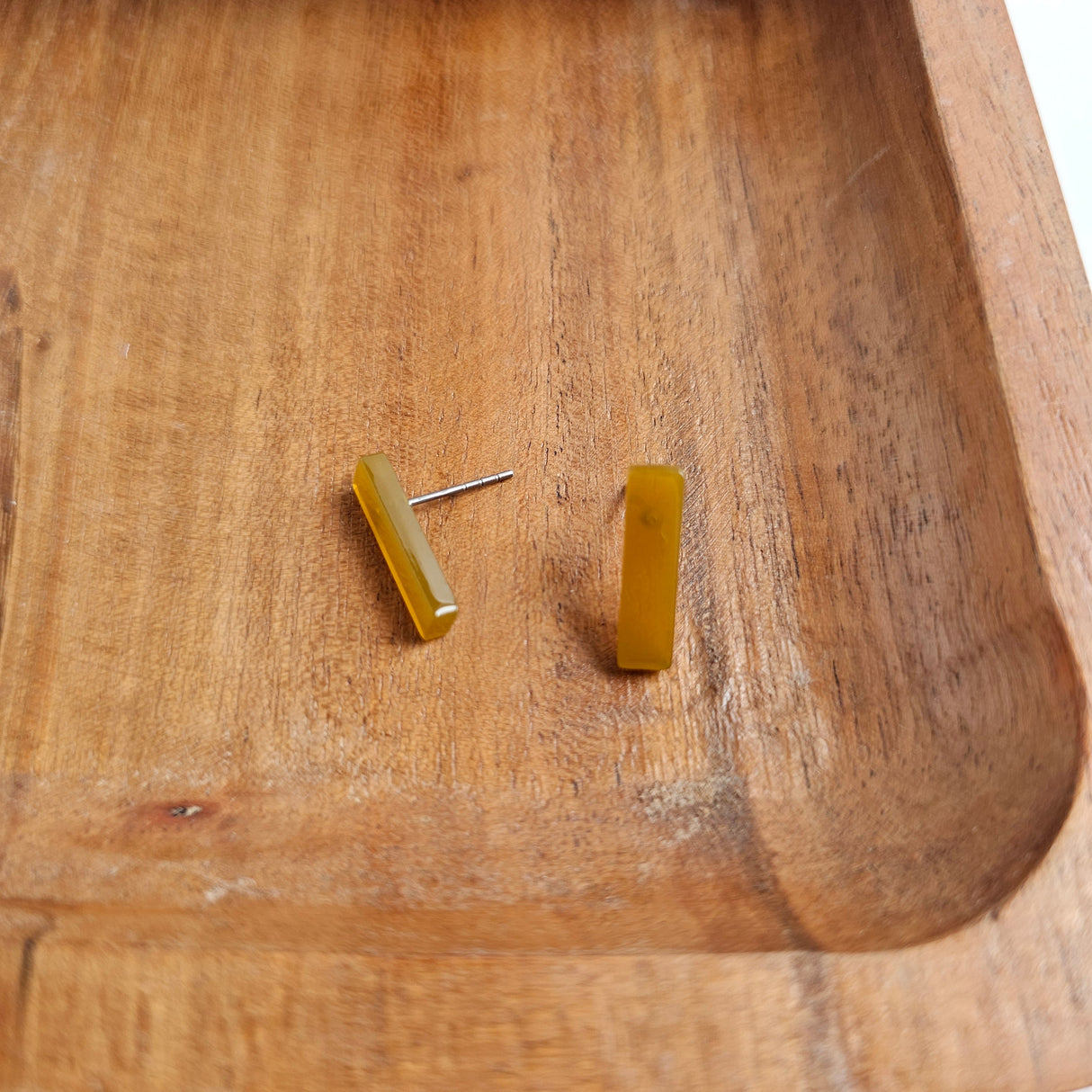 Bella Bar Studs - Olive from Spiffy & Splendid