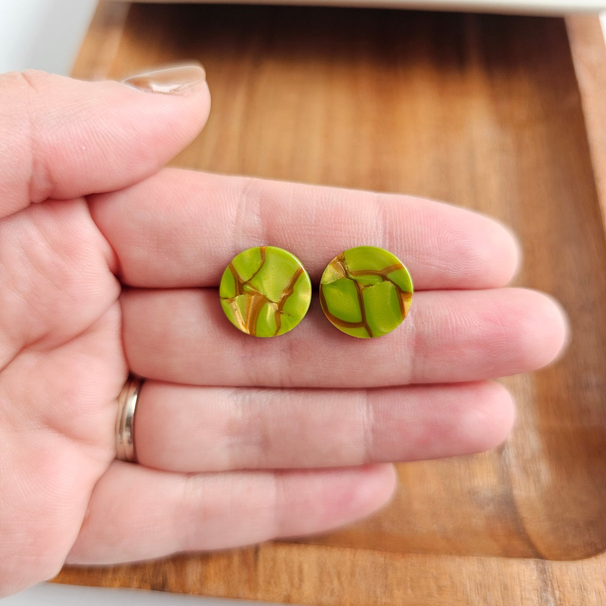 Sophie Studs - Army Green from Spiffy & Splendid