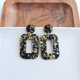 Margot Earrings - Black Gold Flake from Spiffy & Splendid