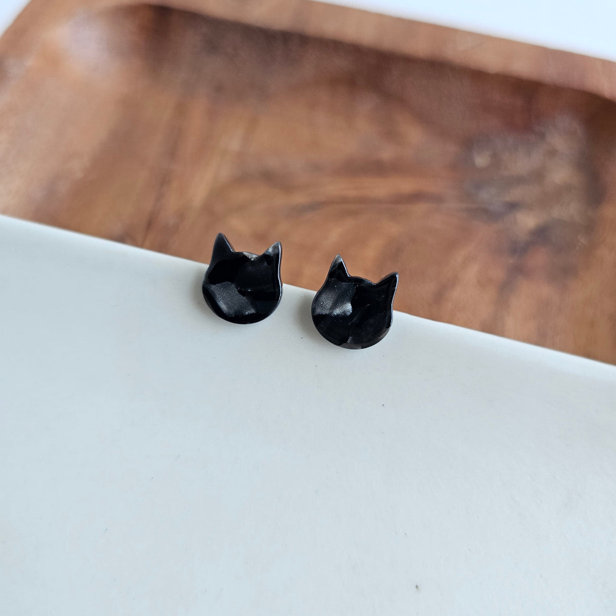 Cat Studs - Black from Spiffy & Splendid