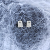 Ghost Studs - White Shimmer from Spiffy & Splendid