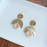 Eclipse Earrings - Golden Ivory from Spiffy & Splendid