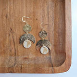 Eclipse Earrings - Golden Ivory from Spiffy & Splendid