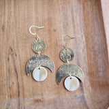 Eclipse Earrings - Golden Ivory from Spiffy & Splendid