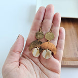 Eclipse Earrings - Golden Ivory from Spiffy & Splendid