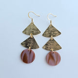 Anya Earrings - Mauve & Copper from Spiffy & Splendid