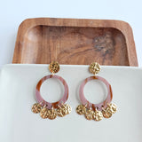 Francesca Earrings - Mauve & Copper from Spiffy & Splendid