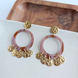 Francesca Earrings - Mauve & Copper from Spiffy & Splendid