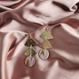 Anya Earrings - Mauve & Copper from Spiffy & Splendid