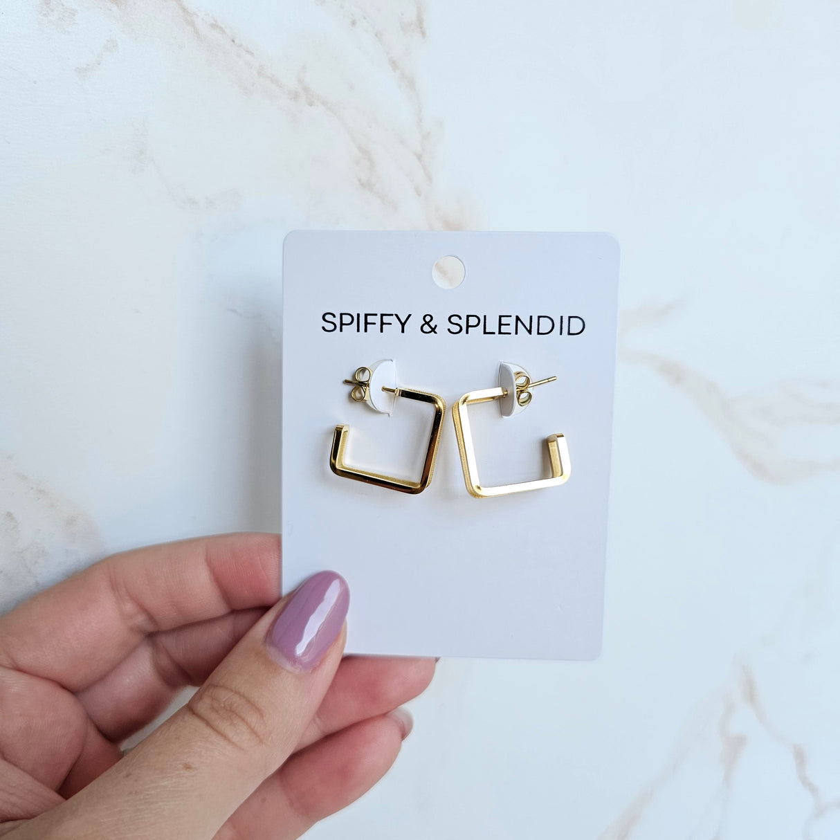 Luxe Gold Kamora Hoops from Spiffy & Splendid