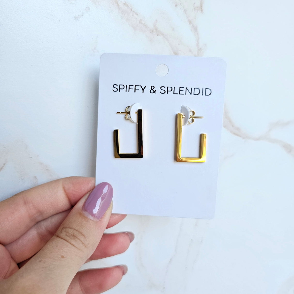 Luxe Gold Goldi Hoops from Spiffy & Splendid