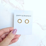 Luxe Gold Oriana Studs - Medium from Spiffy & Splendid