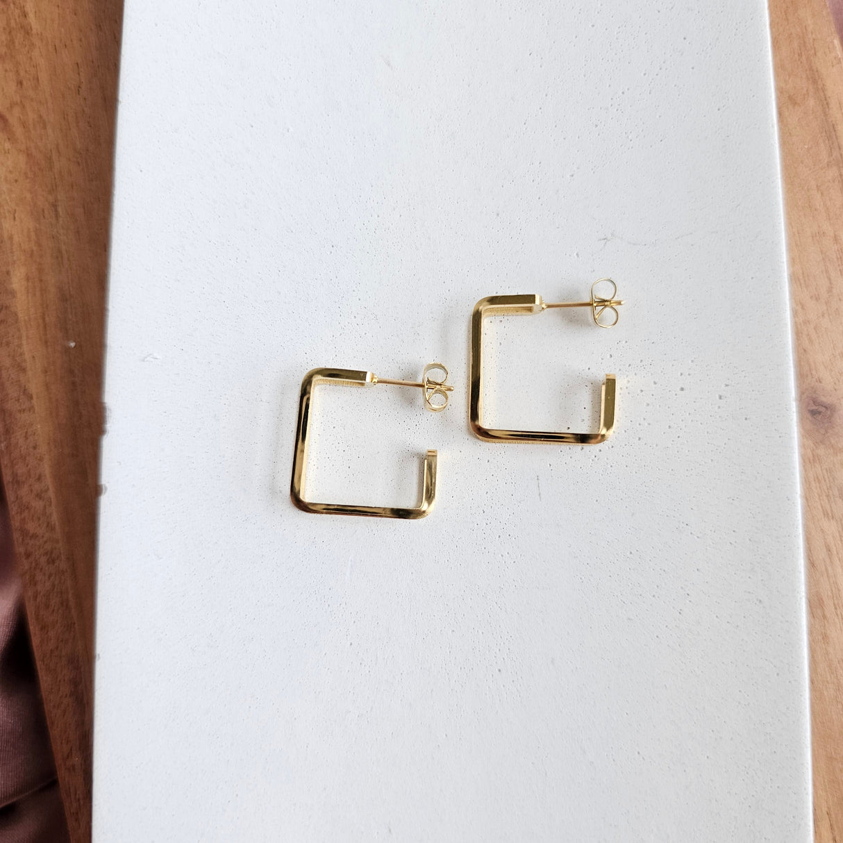 Luxe Gold Kamora Hoops from Spiffy & Splendid