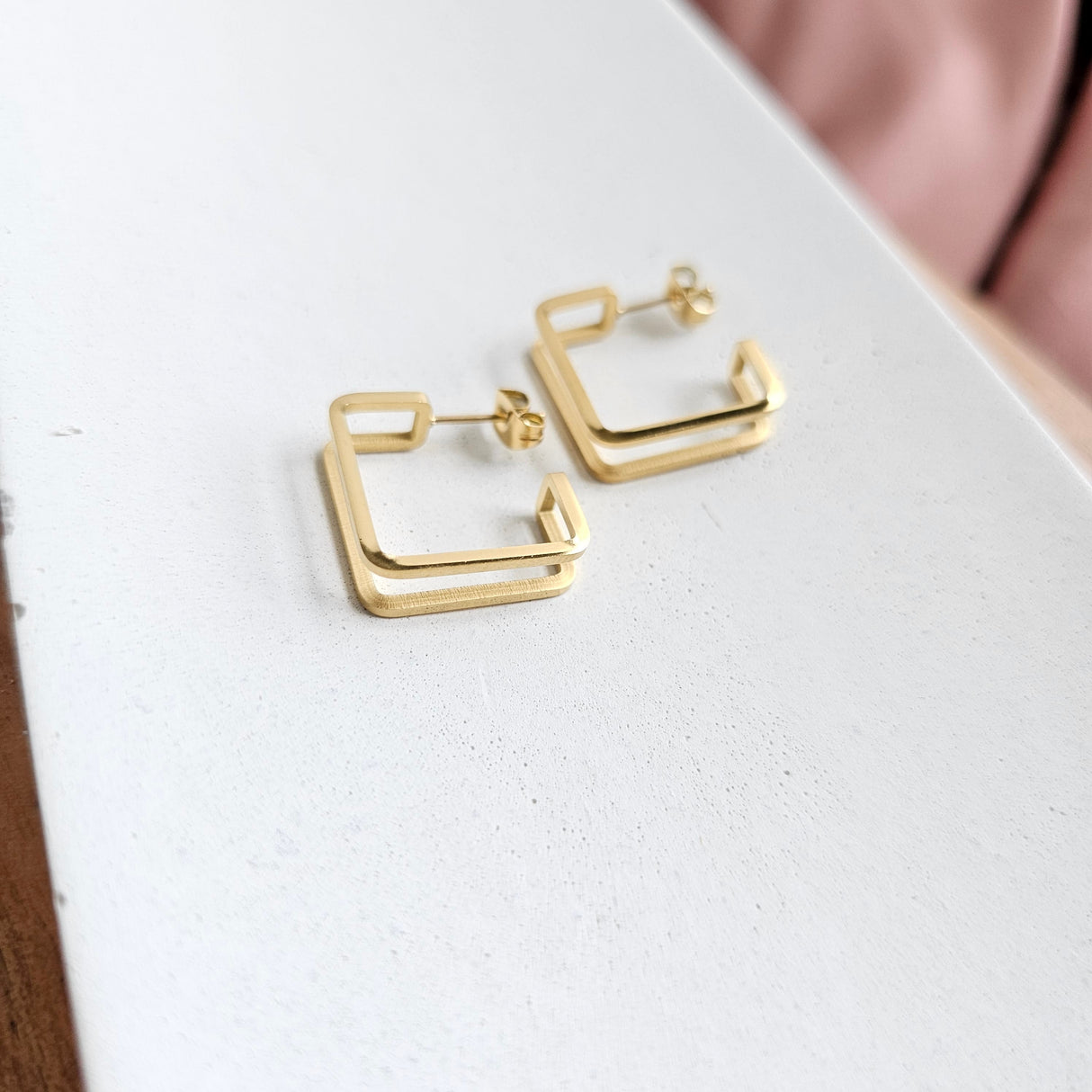 Luxe Gold Kamora Hoops from Spiffy & Splendid