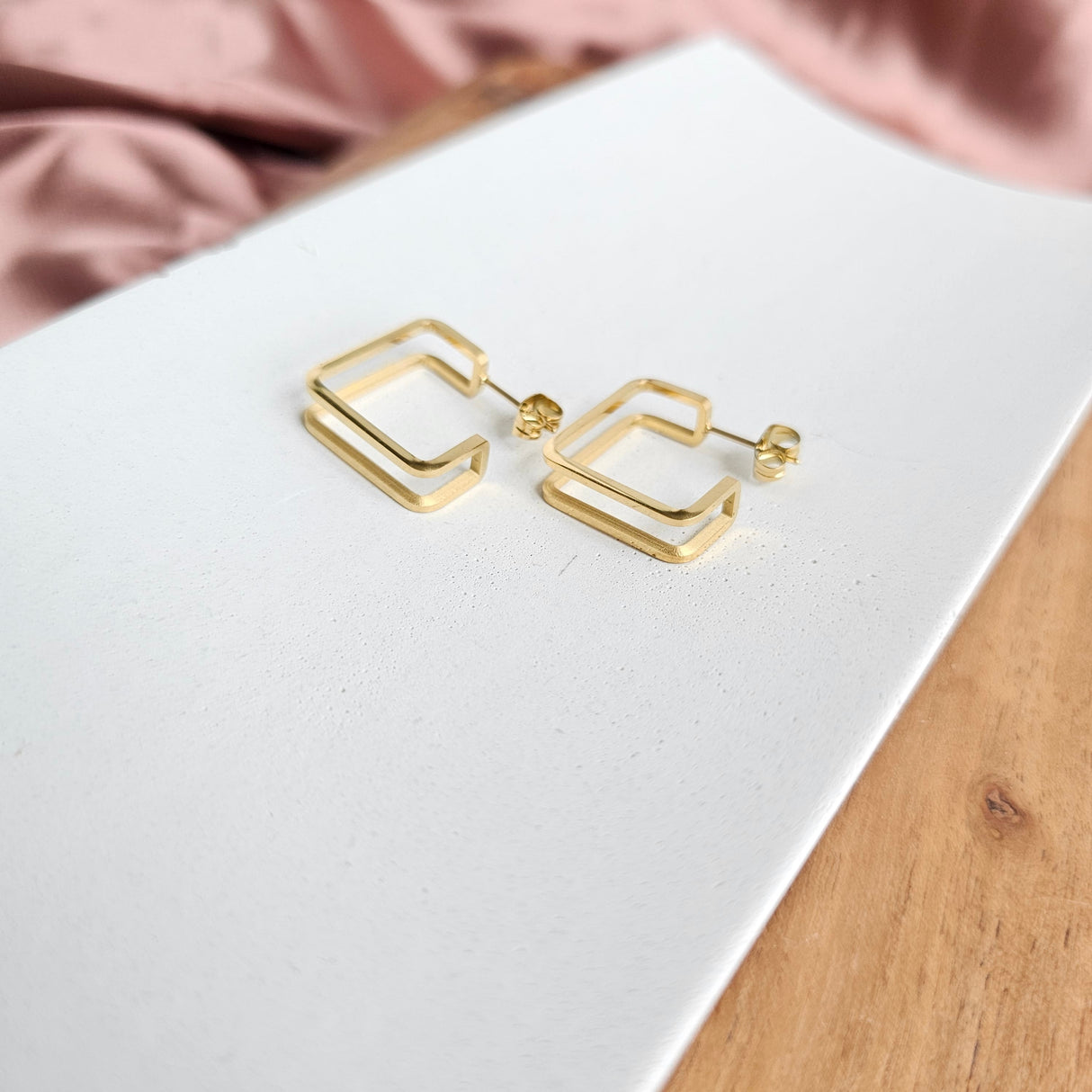 Luxe Gold Kamora Hoops from Spiffy & Splendid