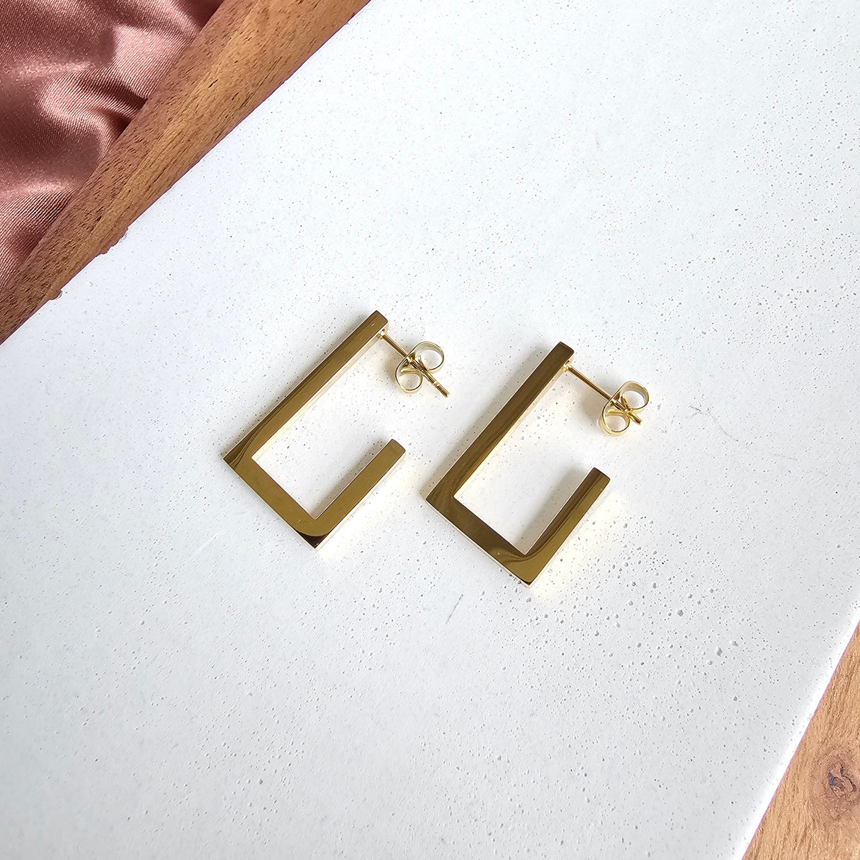 Luxe Gold Goldi Hoops from Spiffy & Splendid