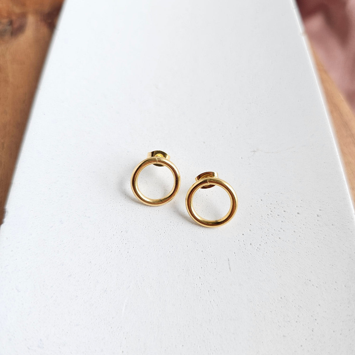 Luxe Gold Oriana Studs - Medium from Spiffy & Splendid