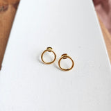 Luxe Gold Oriana Studs - Medium from Spiffy & Splendid