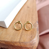 Luxe Gold Oriana Studs - Medium from Spiffy & Splendid
