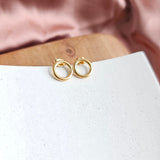 Luxe Gold Oriana Studs - Small from Spiffy & Splendid