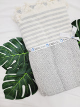 Throw Blanket,Sofa Cover, Cotton Throw Decoration in Gray from EBRU Home