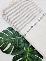 Throw Blanket,Sofa Cover, Cotton Throw Decoration in White from EBRU Home