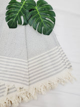 Throw Blanket,Sofa Cover, Cotton Throw Decoration in Gray from EBRU Home