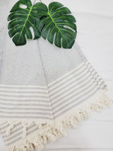 Throw Blanket,Sofa Cover, Cotton Throw Decoration in Gray from EBRU Home