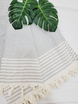 Throw Blanket,Sofa Cover, Cotton Throw Decoration in Gray from EBRU Home