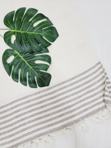 Throw Blanket,Sofa Cover, Cotton Throw Decoration in White from EBRU Home
