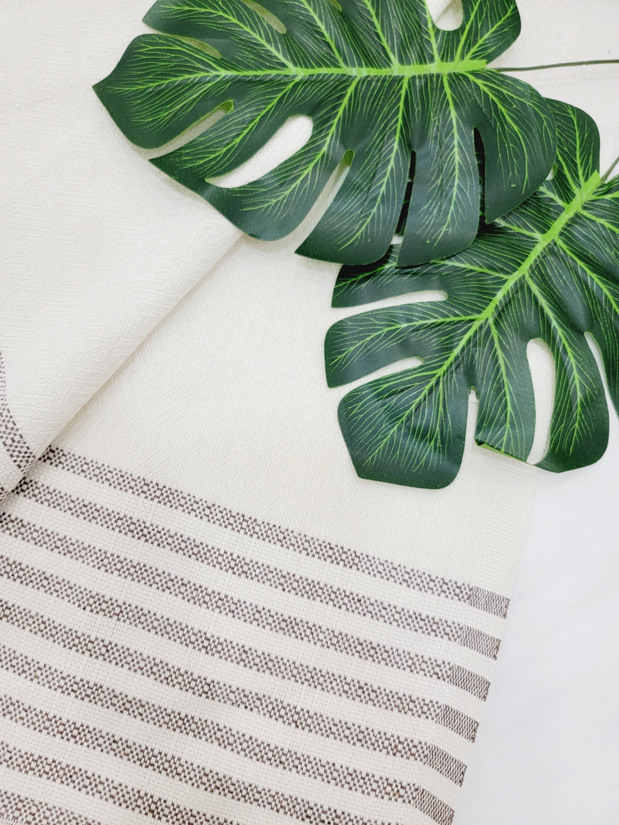 Throw Blanket,Sofa Cover, Cotton Throw Decoration in White from EBRU Home