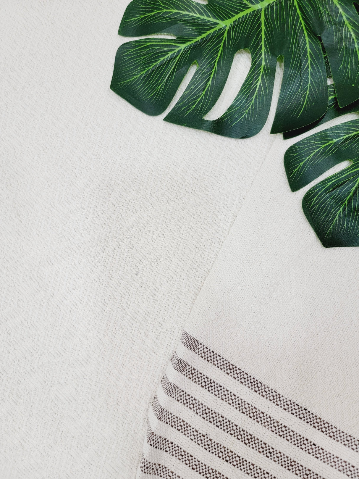 Throw Blanket,Sofa Cover, Cotton Throw Decoration in White from EBRU Home