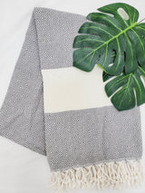 Beach/Bath Sand Free Towels-Easy Carry Quick Dry Thin Towel- Gray