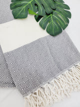 Beach/Bath Sand Free Towels-Easy Carry Quick Dry Thin Towel- Gray