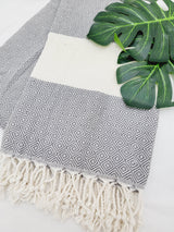 Beach/Bath Sand Free Towels-Easy Carry Quick Dry Thin Towel- Gray
