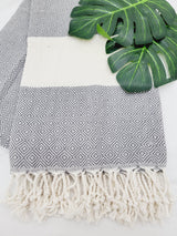 Beach/Bath Sand Free Towels-Easy Carry Quick Dry Thin Towel- Gray